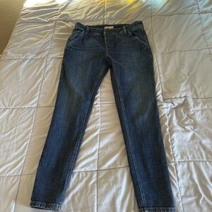 Free People Skinny Dark Blue Denim Jeans